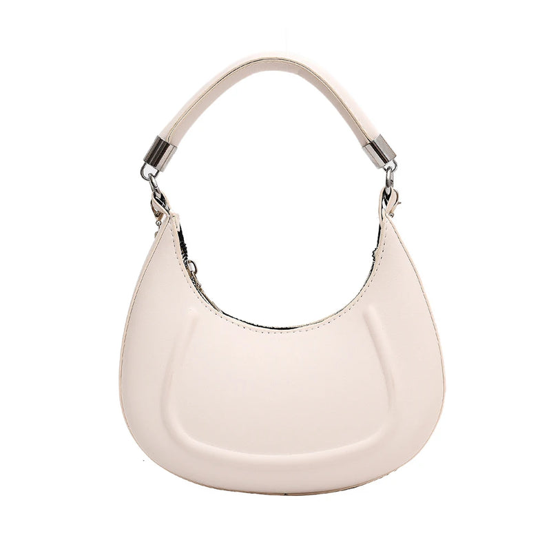 Vintage Half Moon Handbag Subaxillary Bag Mini Shoulder Bag for Women
