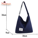 Retro Canvas Messenger Bag Large Capacity All-match Shoulder Bag