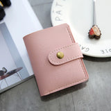 Vintage Two Fold Sewing Thread Portable Wallet Women's High British Style