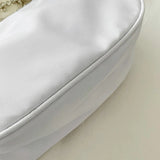 Retro Underarm Bag Clutch with Chain Nylon Shoulder Tote Handbag