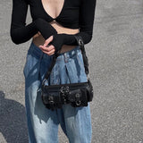 Retro Underarm Bag Handbags Women Bags Female Motorcycle Shoulder Bag