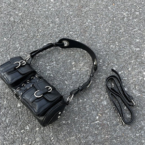 Retro Underarm Bag Handbags Women Bags Female Motorcycle Shoulder Bag