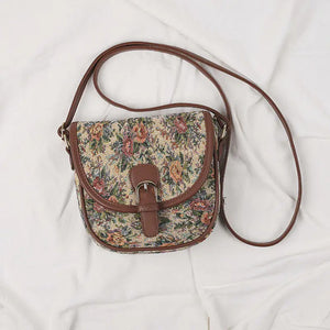 Retro Vintage Flowers Bags Japan Style Women Shoulder & Crossbody Bags