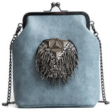 Vintage Rivet Fringe Bag Chain Women Shoulder Crossbody Bags