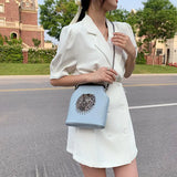 Vintage Rivet Fringe Bag Chain Women Shoulder Crossbody Bags