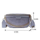 Vintage PU Leather Waist Bag Fanny Pack Women Shoulder Belt Bag