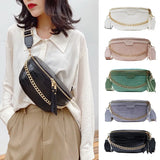 Vintage PU Leather Waist Bag Fanny Pack Women Shoulder Belt Bag