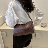 Wide Strap Shoulder Bag PU Leather Crossbody Hot Satchel Bags Casual Handbag