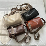 Wide Strap Shoulder Bag PU Leather Crossbody Hot Satchel Bags Casual Handbag