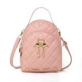 Retro Women Backpack Pu Leather Small Backpack for Women Girl Students