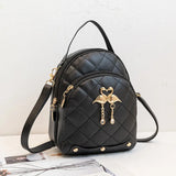 Retro Women Backpack Pu Leather Small Backpack for Women Girl Students