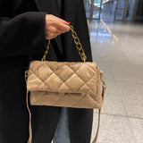 Retro Women Bag Chain Handbag Purse Soft Leather Shoulder Bag