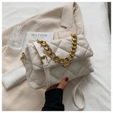 Retro Women Bag Chain Handbag Purse Soft Leather Shoulder Bag