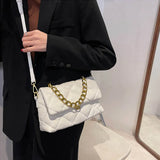 Retro Women Bag Chain Handbag Purse Soft Leather Shoulder Bag