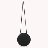 Retro Women Crossbody Bag Casual Straw Woven Round Chain Purse