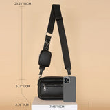 Retro Women Crossbody Bags Casual Chain Shoulder Bags Solid with Small Purse