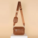 Retro Women Crossbody Bags Casual Chain Shoulder Bags Solid with Small Purse