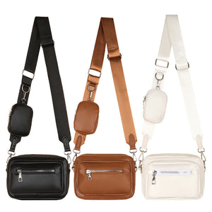 Retro Women Crossbody Bags Casual Chain Shoulder Bags Solid with Small Purse