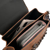 Retro Women Handbag Crossbody Messenger PU Leather Flap Shoulder Bag