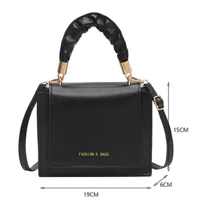 Retro Women Leather Shoulder Bags Zipper Crossbody Bags for Ladies