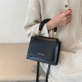 Retro Women Leather Shoulder Bags Zipper Crossbody Bags for Ladies
