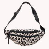 Retro Leopard Print Messenger Chest Bag