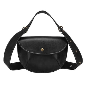 Retro PU Leather Women's Waist Handbags Phone Pouch Fanny Shoulder Bag