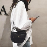 Retro PU Leather Women's Waist Handbags Phone Pouch Fanny Shoulder Bag