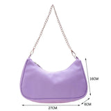 Retro Women PU Shoulder Bag Chain Small Underarm Bag