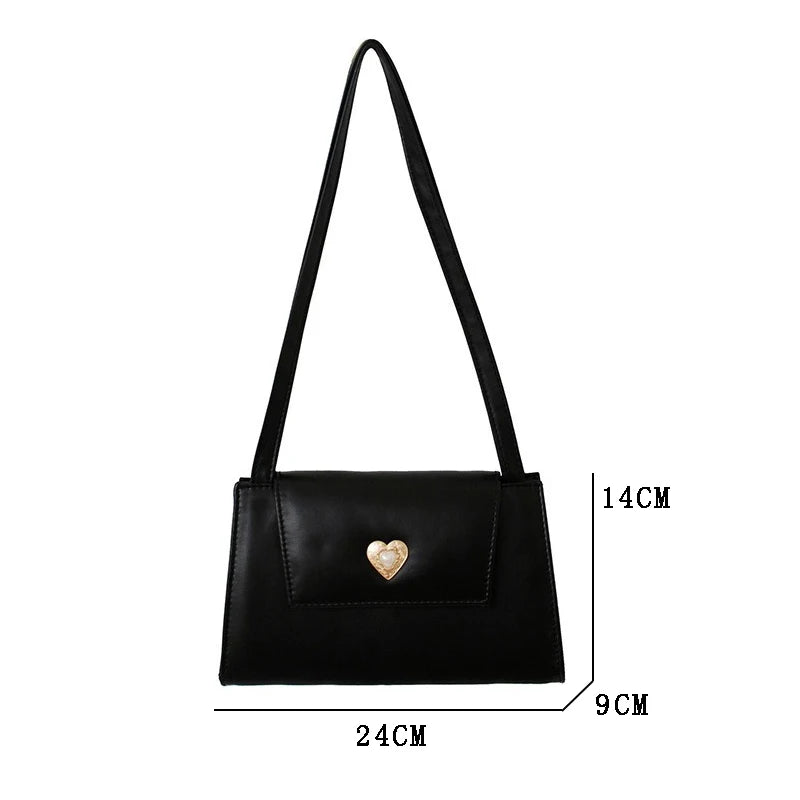 Vintage Women Shoulder Bag Red Wine PU Leather Tote