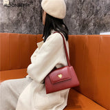 Vintage Red Wine Women's Square Shoulder Bag