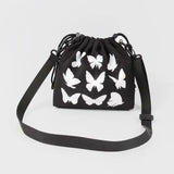 Retro Women Shoulder Bag Crossbody Fluorescence Butterfly Preppy Style