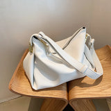 Retro Women Shoulder Bag Soft PU Leather Crossbody Bag Casual Messenger Pack