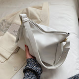 Retro Women Shoulder Bag Soft PU Leather Crossbody Bag Casual Messenger Pack