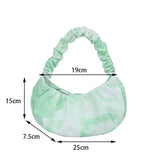 Retro Women Shoulder Bags Tie Dye Female Mini Evening Party Clutch Hobo Bags