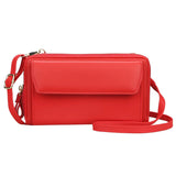 Retro Women's Bag High Capacity Double Zipper Ladies Shopping Totes Shoulder Bag