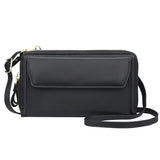 Retro Women's Bag High Capacity Double Zipper Ladies Shopping Totes Shoulder Bag