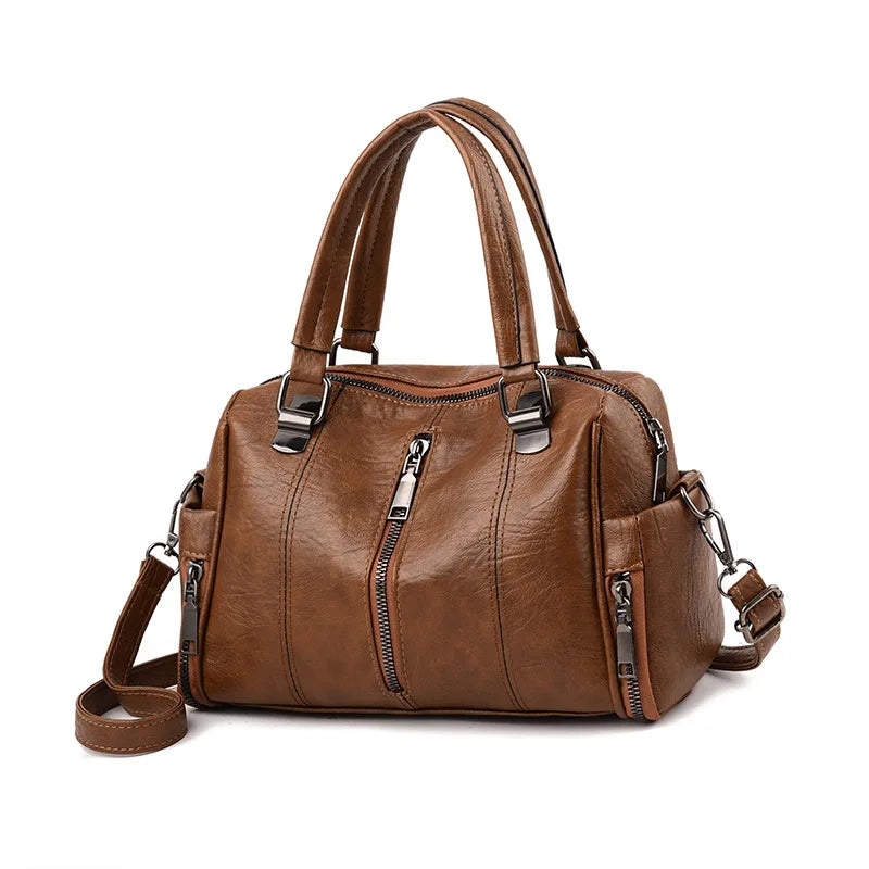 Women's Large-capacity Soft Leather Bag