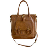 Retro Women's Tote Bag Large Capacity Soft Leather Shoulder Bag