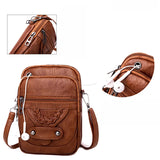 Retro Women's Soft Leather Shoulder Bag Crossbody Messenger Bag
