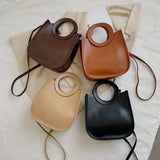 Retro Women's Shoulder Bag Crossbody Bucket Handbag
