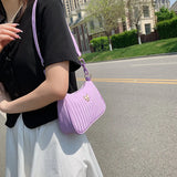 Retro Women's Shoulder Underarm Bags Casual Half Moon Bag