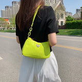 Retro Women's Shoulder Underarm Bags Casual Half Moon Bag