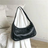 Retro Armpit Bag PU Leather One-shoulder Hand Carry Mini Niche Square Bag