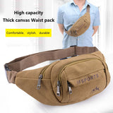 Retro Canvas Waist Pack Outdoor Mobile Phone Wallet