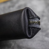 Leather Zipper Car Key Case Waist Bag
