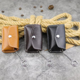 Retro Leather Buckle Wear Belt Waist Key Case