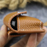 Retro Leather Buckle Wear Belt Waist Key Case