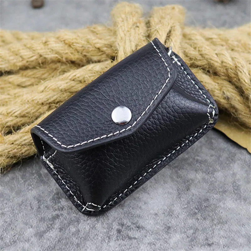 Retro Leather Buckle Wear Belt Waist Key Case