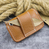 Retro Leather Buckle Wear Belt Waist Key Case